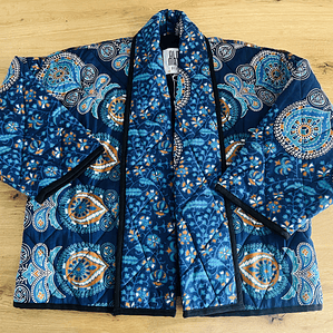 Chaqueta acolchada estilo Kimono 