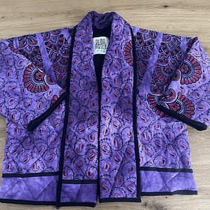 Chaqueta acolchada estilo kimono 
