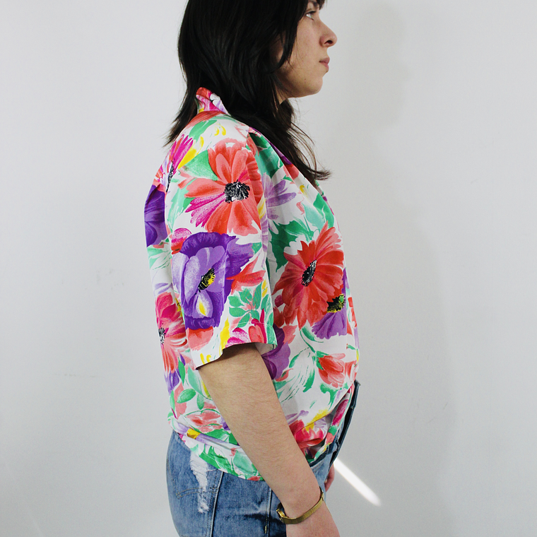 Blusa reciclada retro Talla L 3