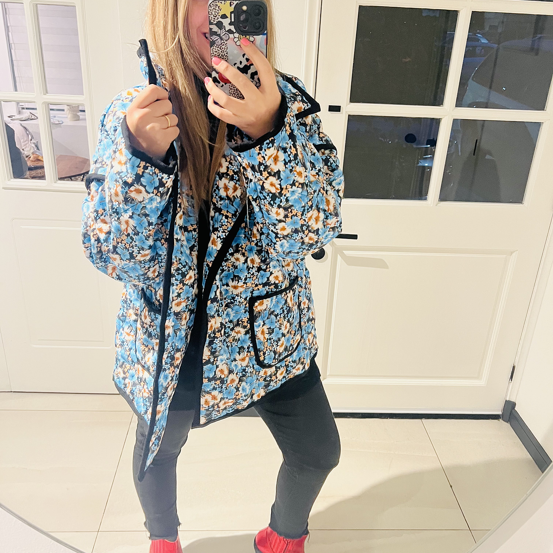 SALE Chaqueta acolchada corte recto 3