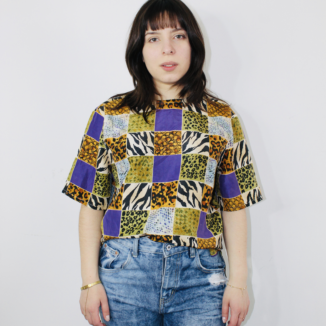 Blusa reciclada retro Talla M 1