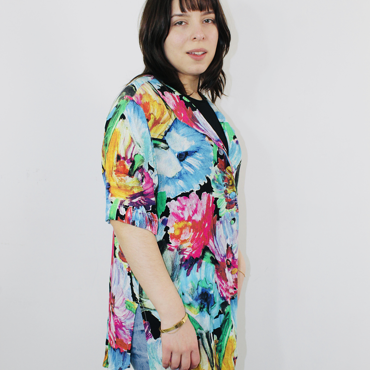 Blusa reciclada retro Talla L 3