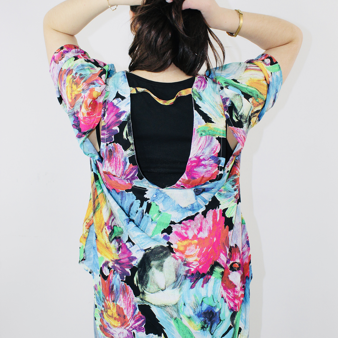 Blusa reciclada retro Talla L 4