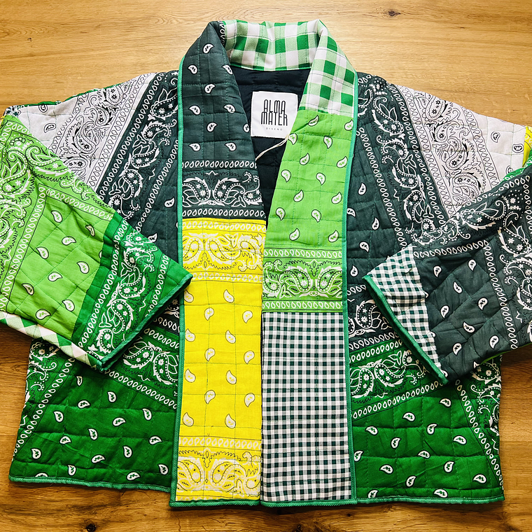  Chaqueta acolchada estilo kimono Oversized  1