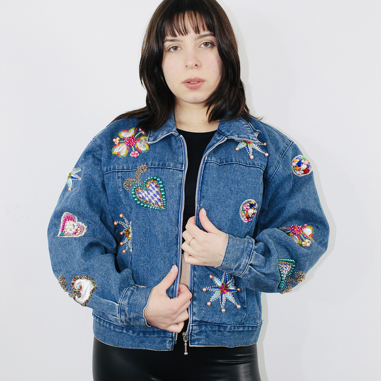 Chaqueta de mezclilla vintage Talla L 1