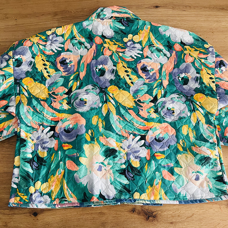 Chaqueta acolchada estilo kimono oversized 3