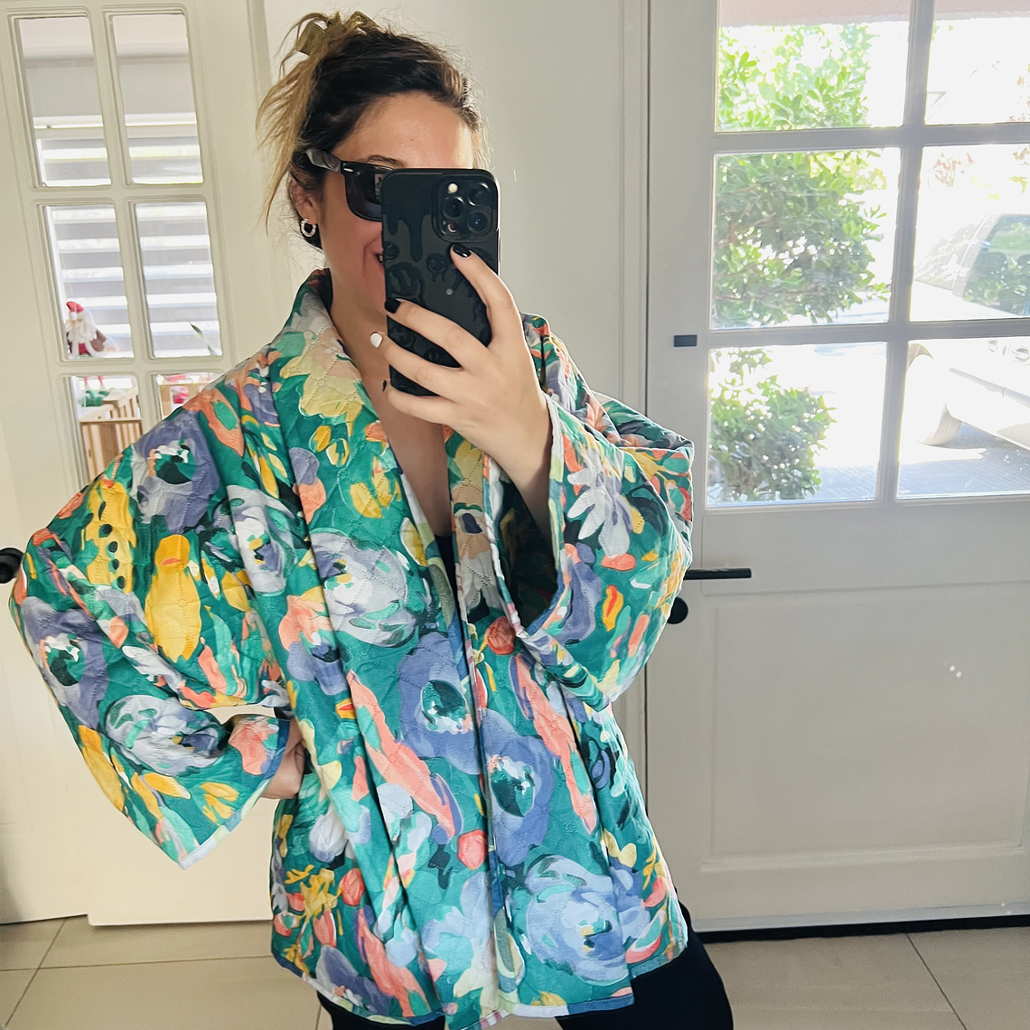 Chaqueta acolchada estilo kimono oversized 4
