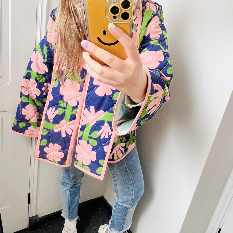 Chaqueta acolchada estilo kimono oversized 6