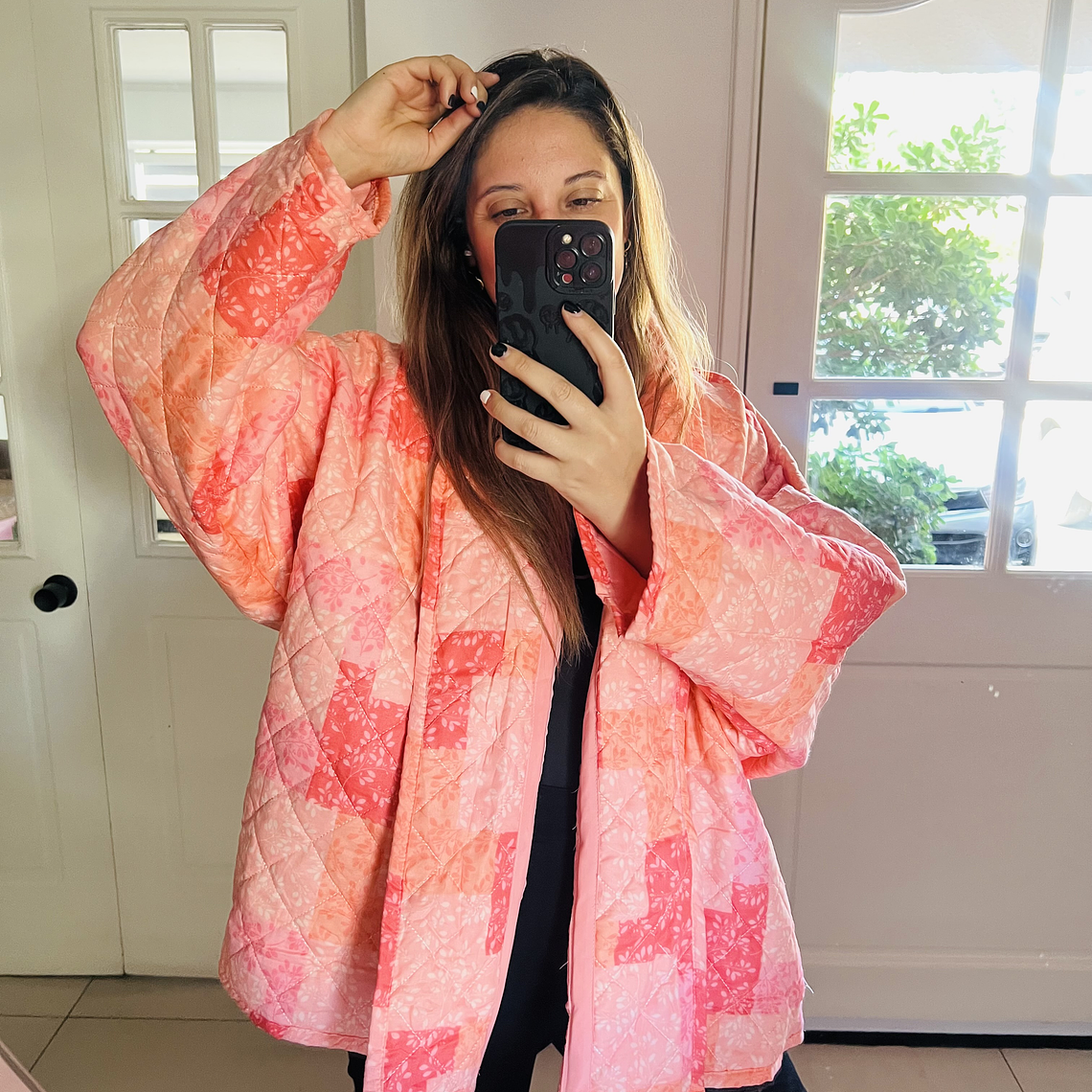 SALE Chaqueta acolchada estilo kimono oversized 4
