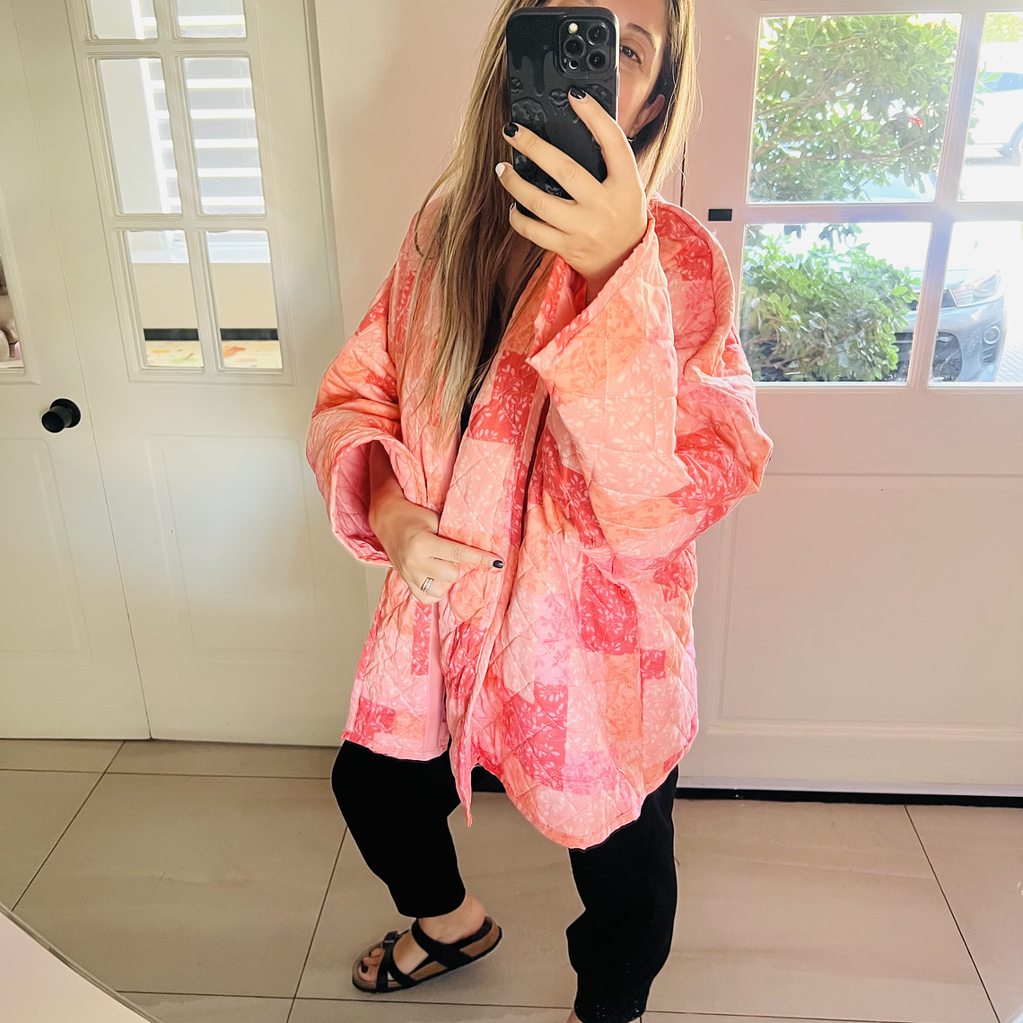SALE Chaqueta acolchada estilo kimono oversized 5