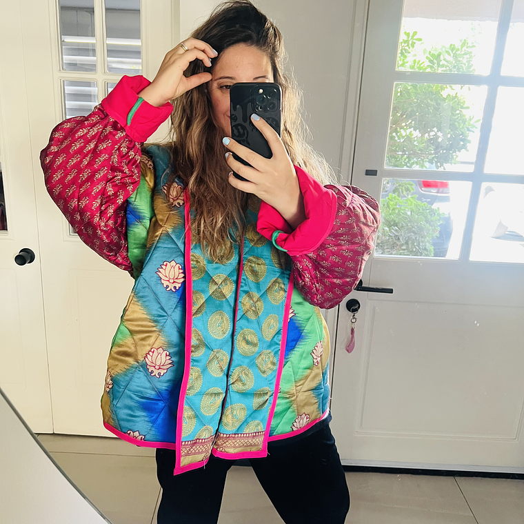 Chaqueta acolchada estilo Kimono oversized  4