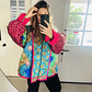 Chaqueta acolchada estilo Kimono oversized  - Miniatura 4