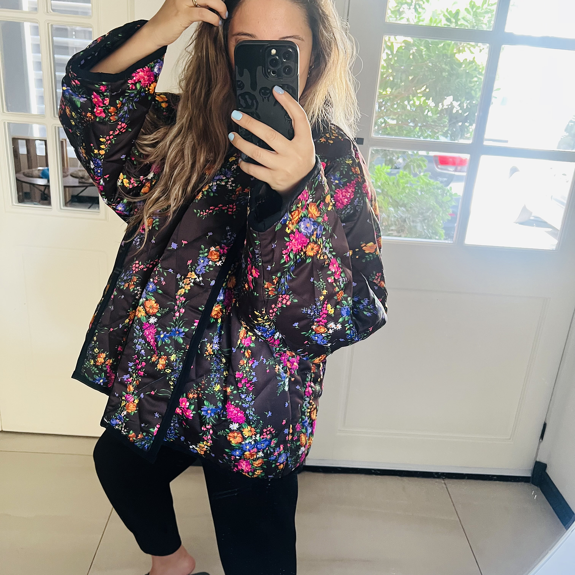 Chaqueta acolchada estilo kimono oversized 4