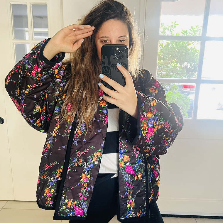 Chaqueta acolchada estilo kimono oversized 6