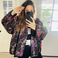 Chaqueta acolchada estilo kimono oversized - Miniatura 6