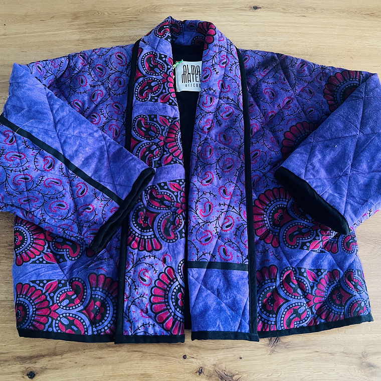 Chaqueta acolchada estilo kimono overzised 1