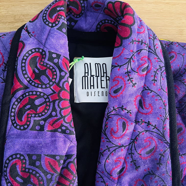 Chaqueta acolchada estilo kimono overzised 2