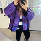 Chaqueta acolchada estilo kimono overzised - Miniatura 4