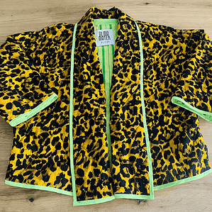 Chaqueta acolchada estilo kimono overzised