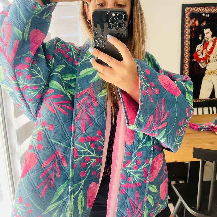 Chaqueta Acolchada estilo kimono oversized 6