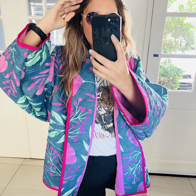 Chaqueta Acolchada estilo kimono oversized 4
