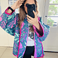 Chaqueta Acolchada estilo kimono oversized - Miniatura 4