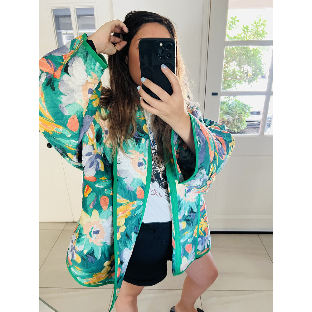 Chaqueta Acolchada estilo kimono oversized