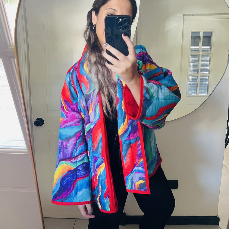 KIMONO ACOLCHADO ESTILO QUILT OVERSIZED 4