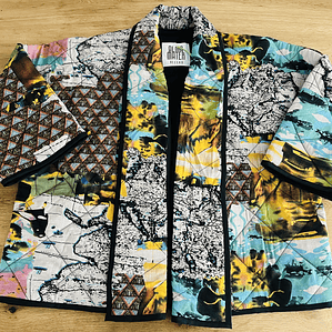 KIMONO ACOLCHADO ESTILO QUILT OVERSIZED 