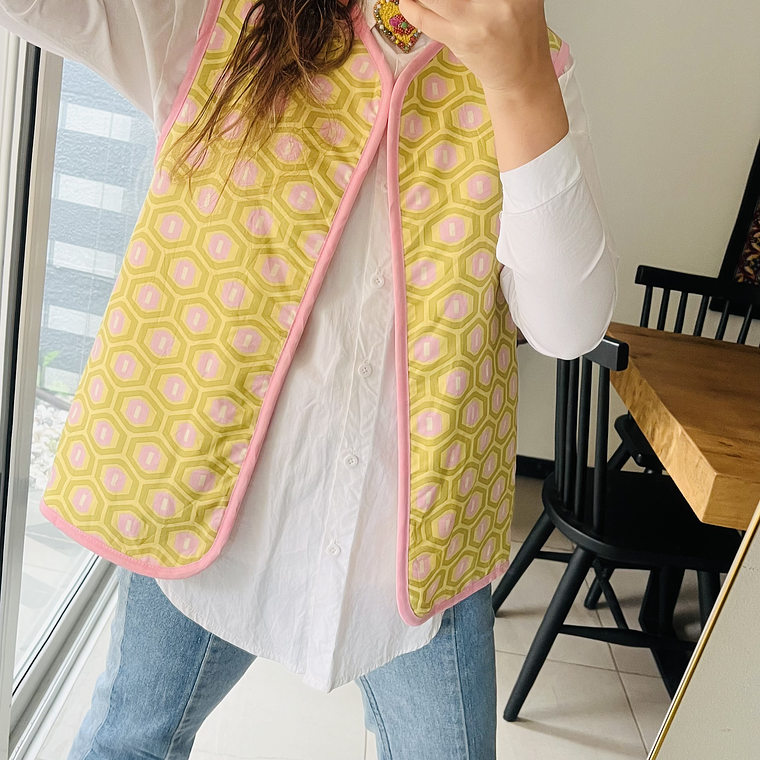 CHAQUETA SIN MANGAS REVERSIBLE  4