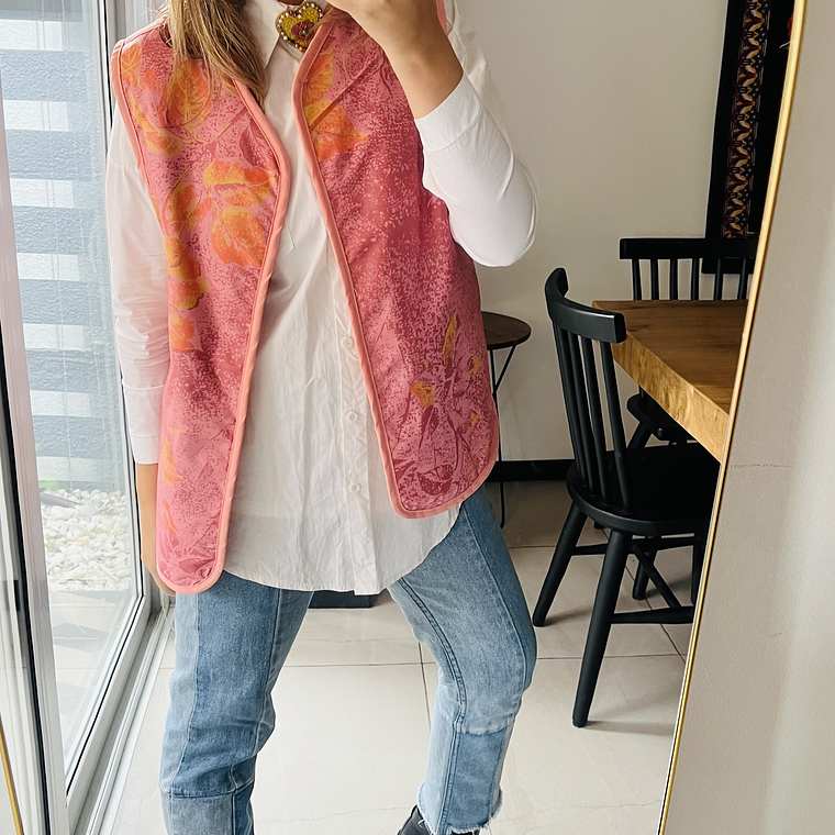 CHAQUETA SIN MANGAS REVERSIBLE  4