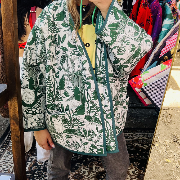 KIMONO ACOLCHADO DELGADO OVERSIZED  4