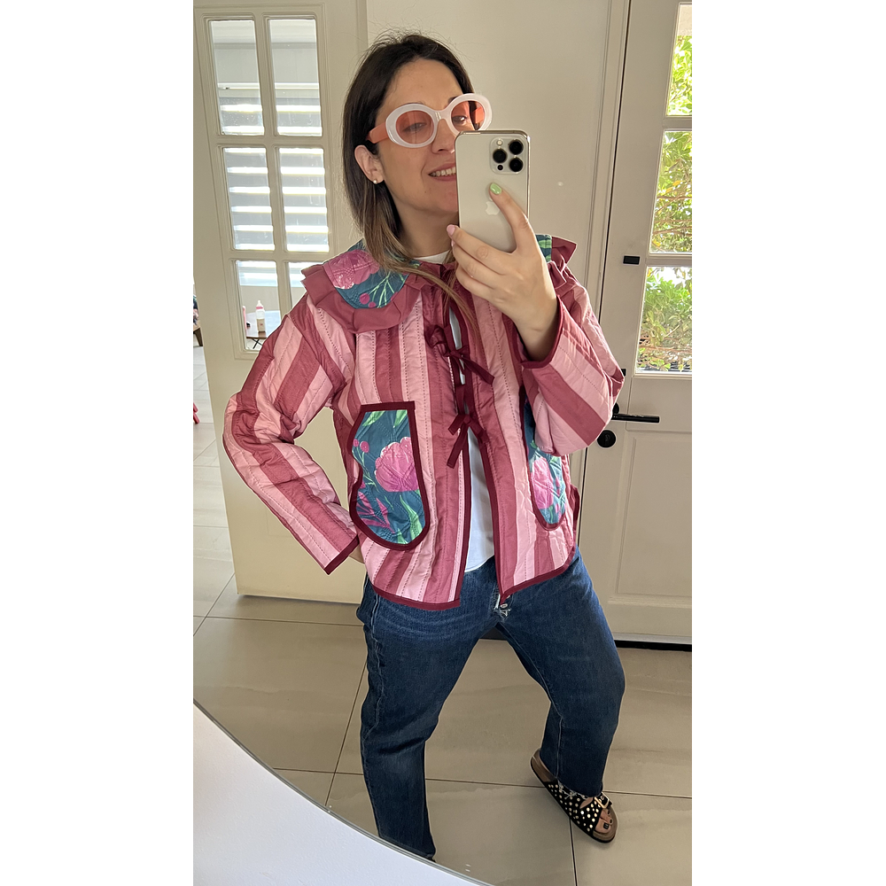 CAZADORA CUELLO VUELOS M/L