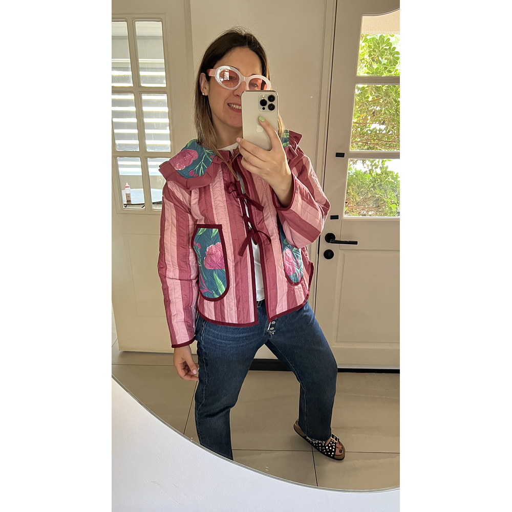 CAZADORA CUELLO VUELOS M/L