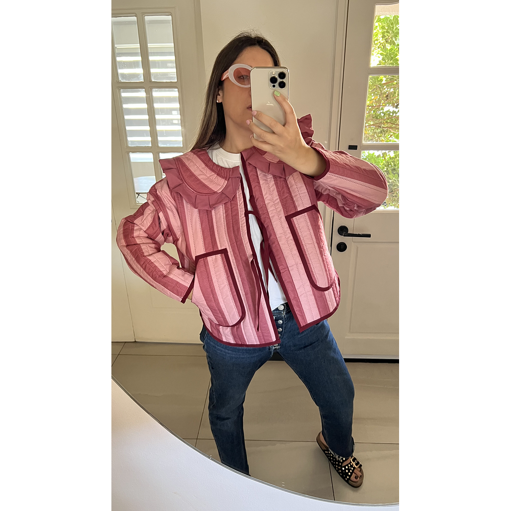 CAZADORA CUELLO VUELOS M/L 