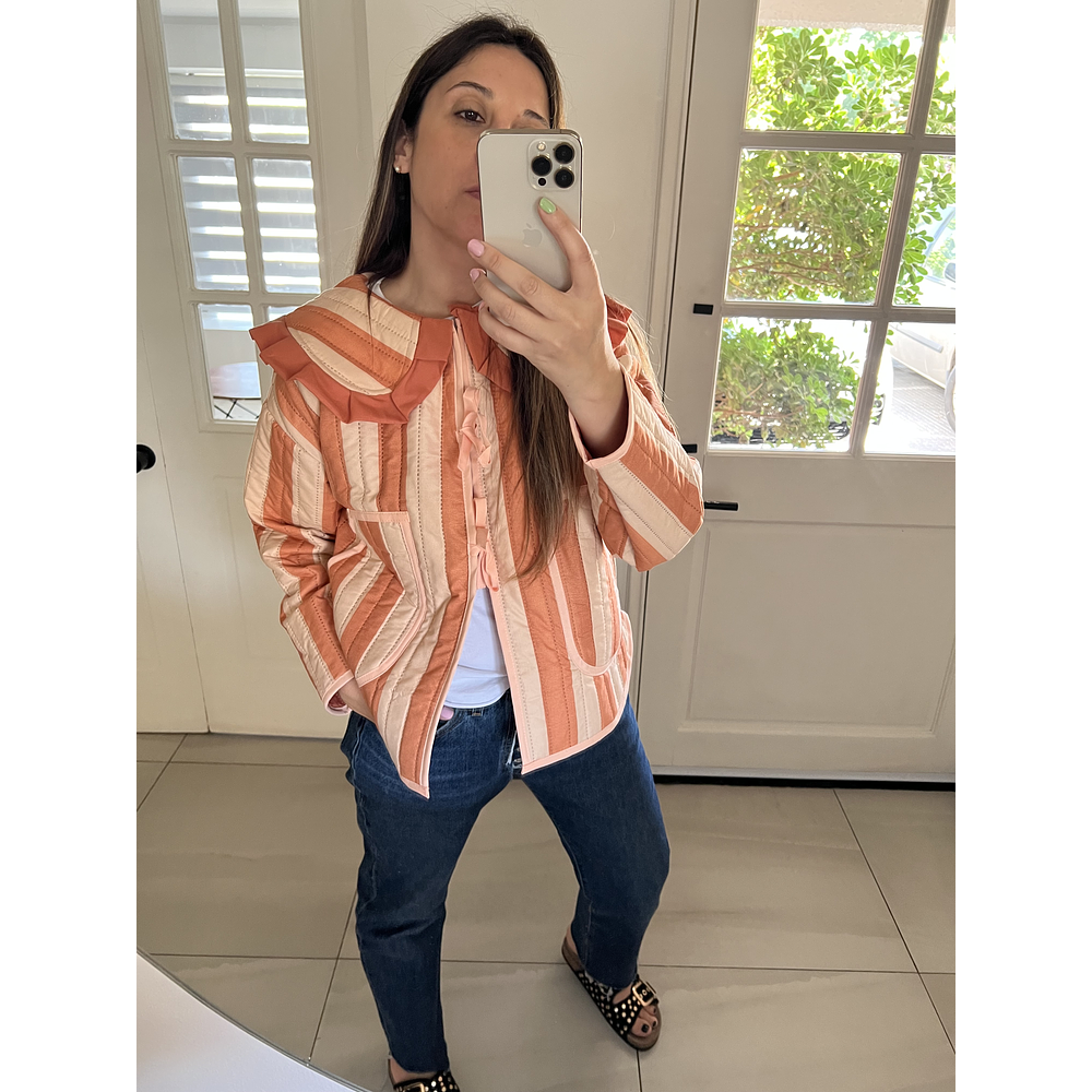 CAZADORA CUELLO VUELOS M/L 