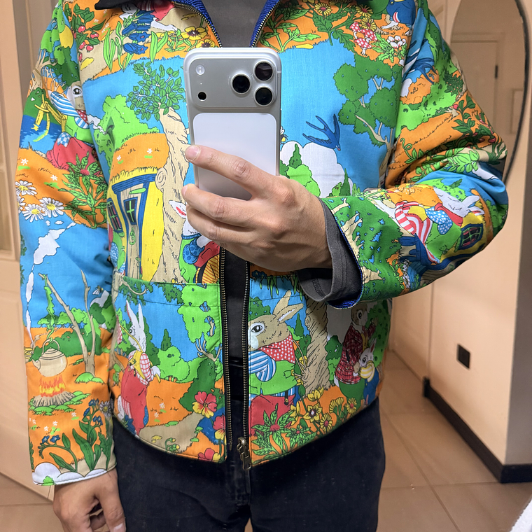 CHAQUETA REVERSIBLE UNISEX TALLA M/L  2