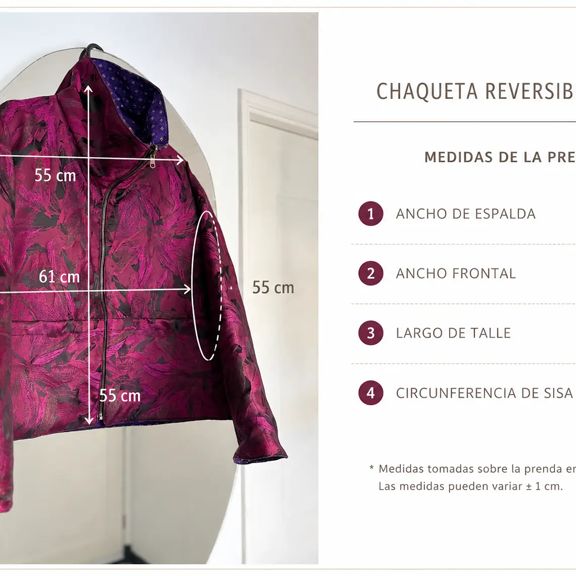 CHAQUETA REVERSIBLE MUJER  4