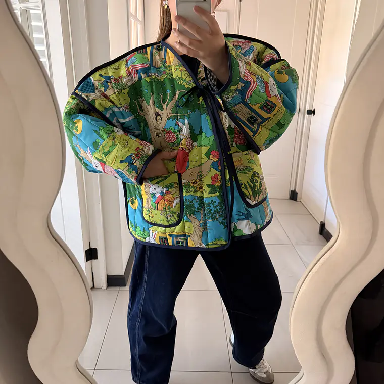 KIMONO ACOLCHADO OVERSIZED REVERSIBLE  5