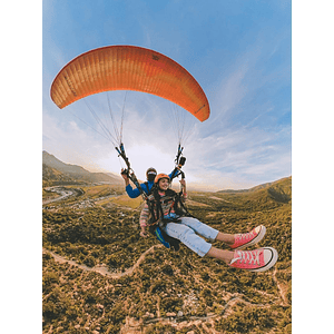 Touristic paragliding flight