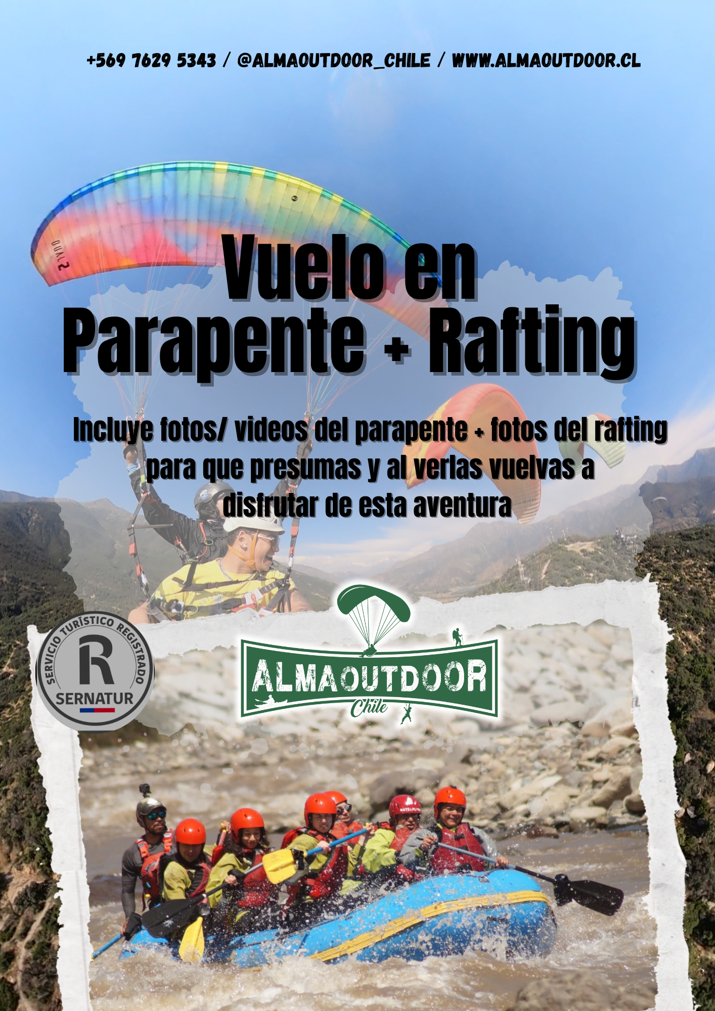 Parapente + Rafting