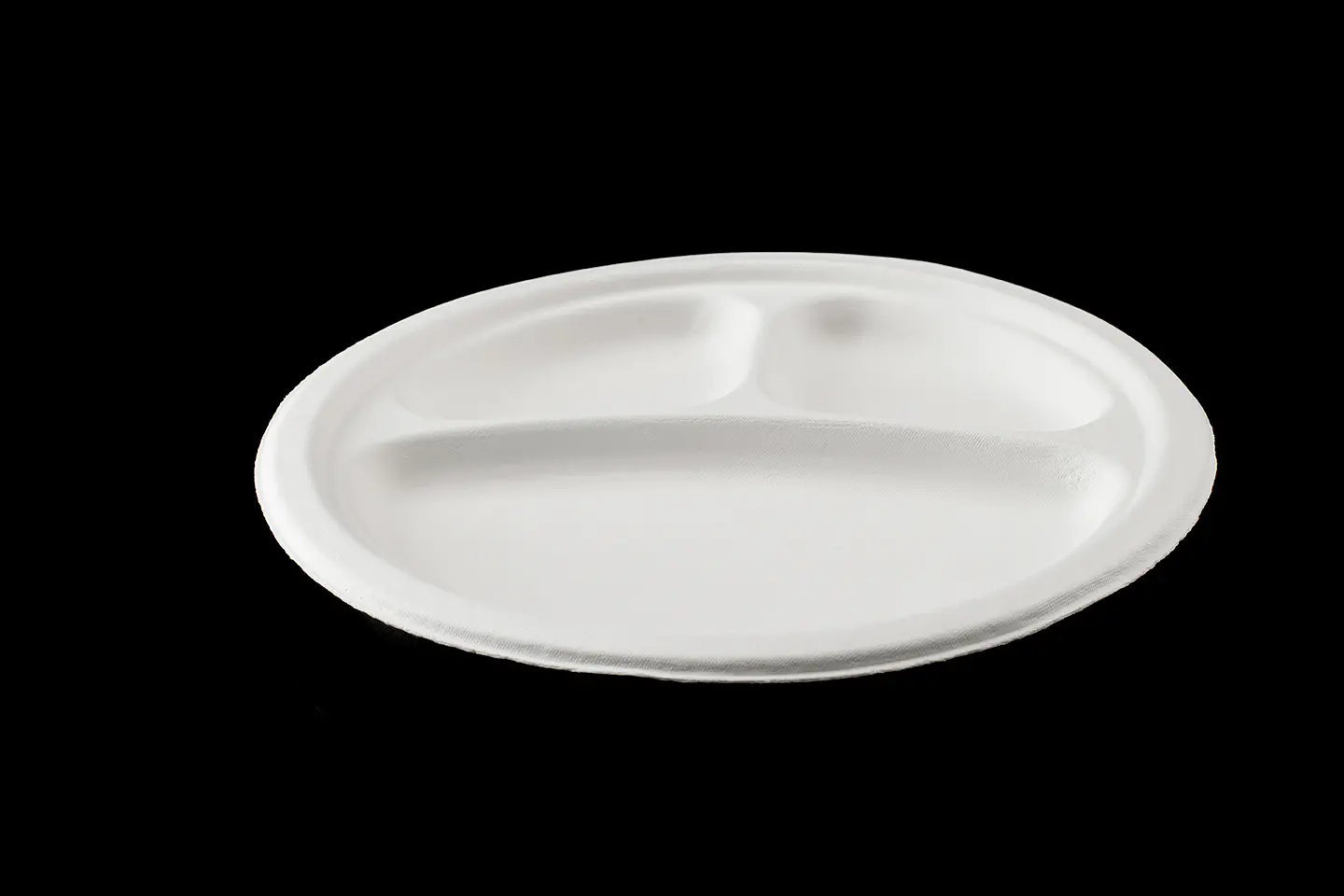 PLATO BIODEGRADABLE 9´´3DIV 23CM (VENTA POR CAJA X 10 PAQ) 1