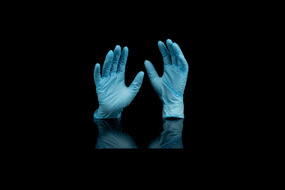 GUANTE VINILO AZUL/SIN POLVO TALLA M 1