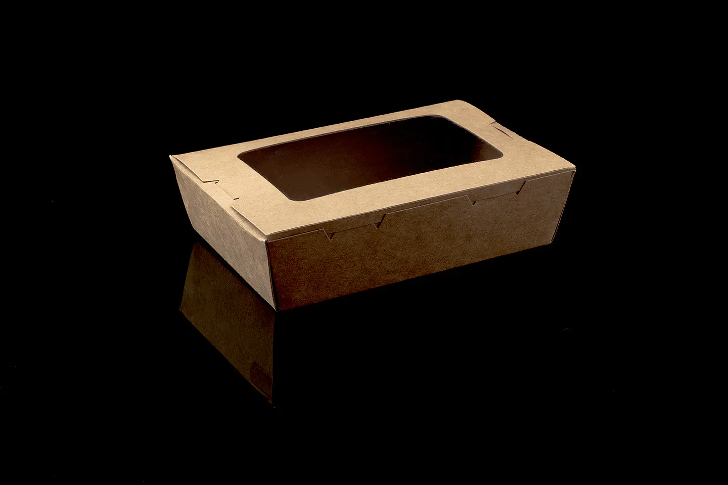CAJA KRAFT C/VENTANA 1200 ML 1