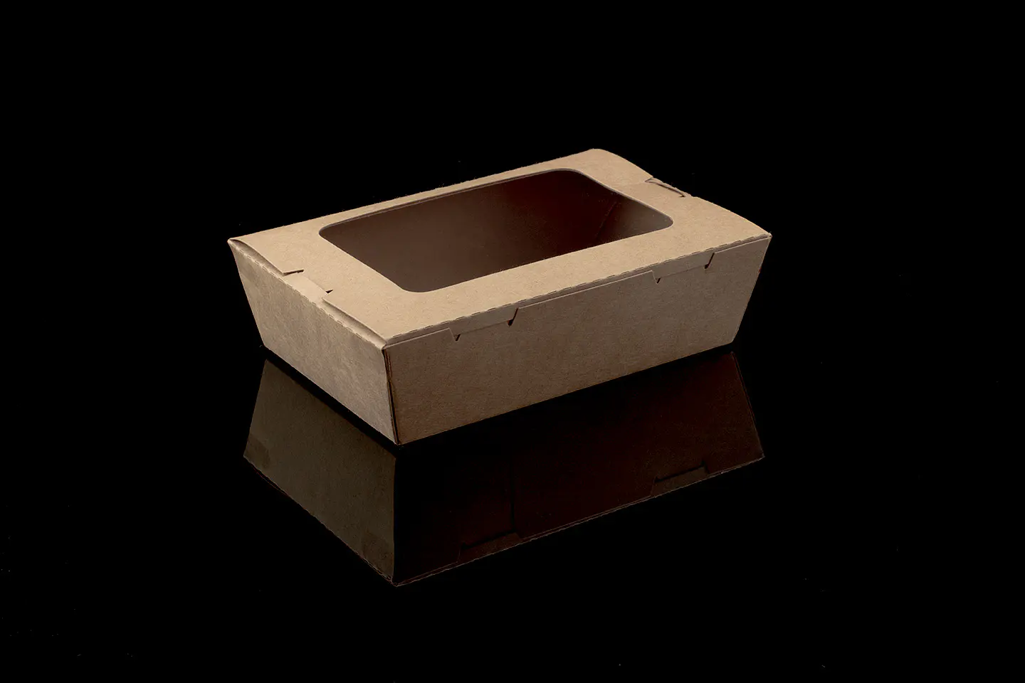 CAJA KRAFT C/VENTANA 700 ML 1