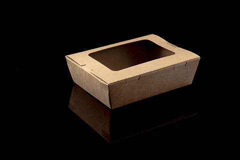 CAJA KRAFT C/VENTANA 900 ML