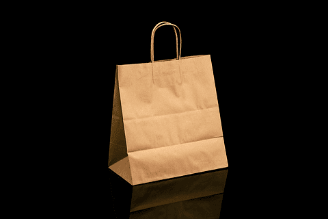 BOLSA KRAFT 27X16X29 MANILLA TORCIDA 200UN/CAJA