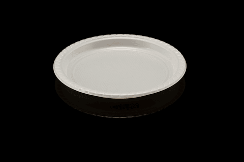PLATO PLASTICO 17CM BLANCO 50UN/PAQ   