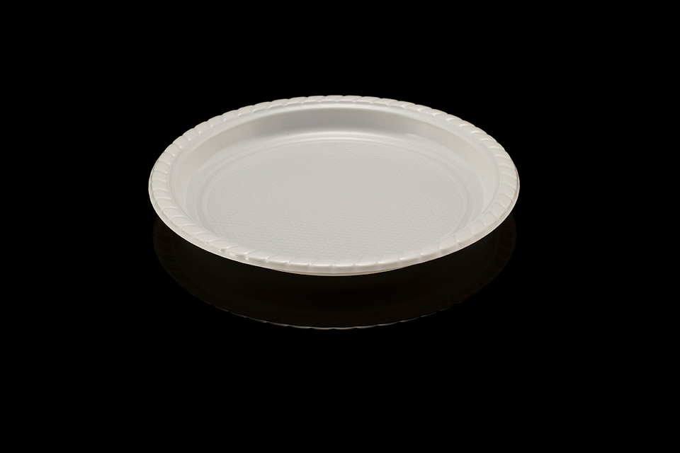 PLATO PLASTICO 17CM BLANCO 50UN/PAQ    1
