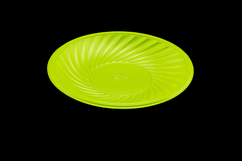 PLATO N 18 CM  VERDE 25 UN X PAQ